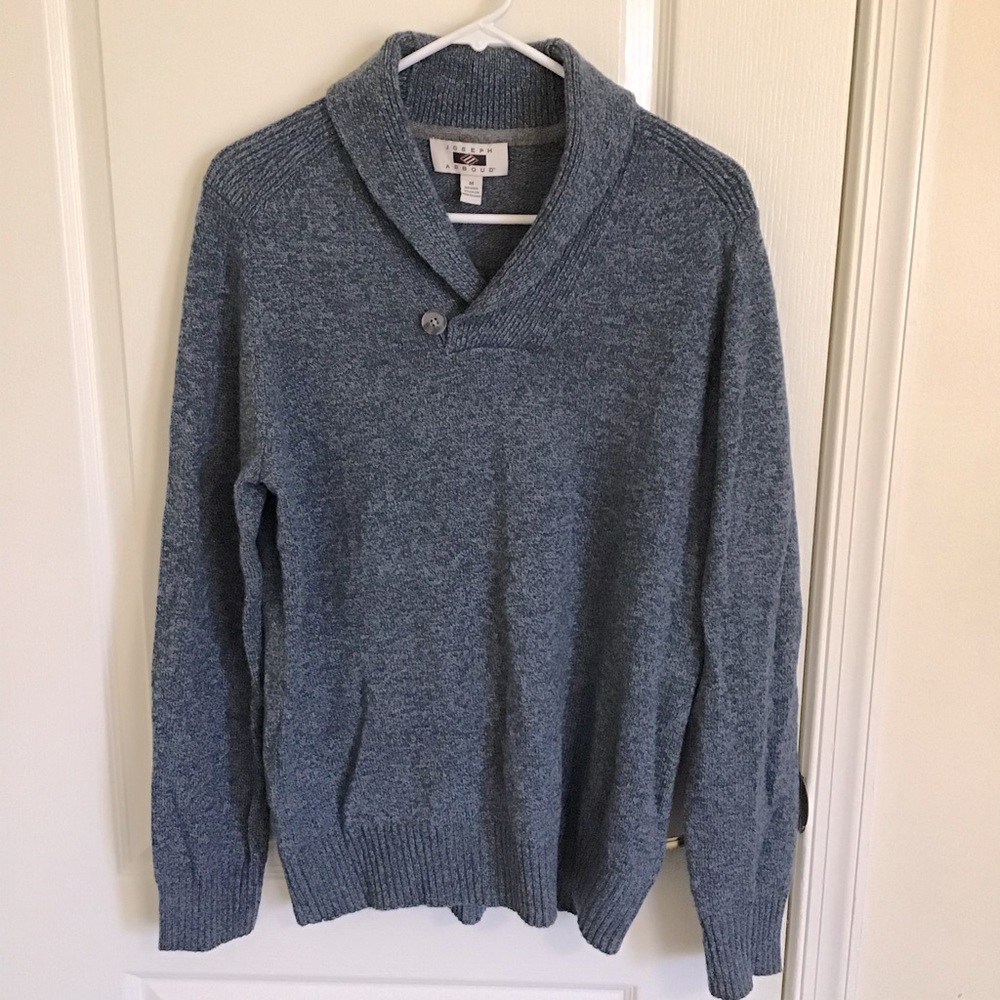 NEW Joseph Abboud Mens V neck Wool blend sweater Sz M